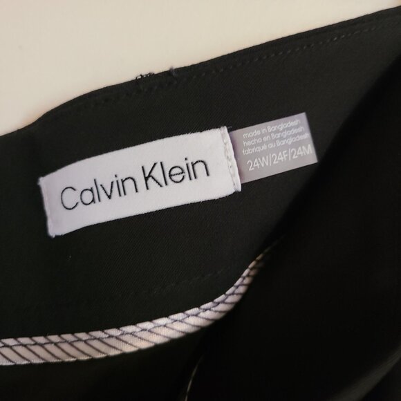 Calvin Klein Black Pencil Skirt 24w NWT - Picture 4 of 10